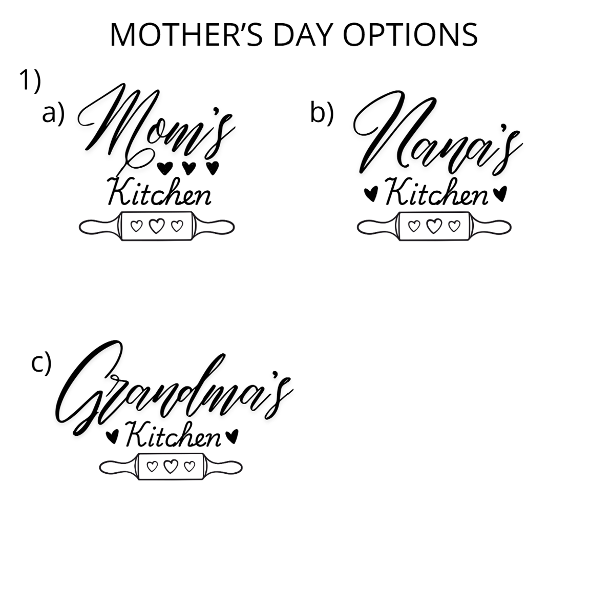 mother's day 1 engraving designs