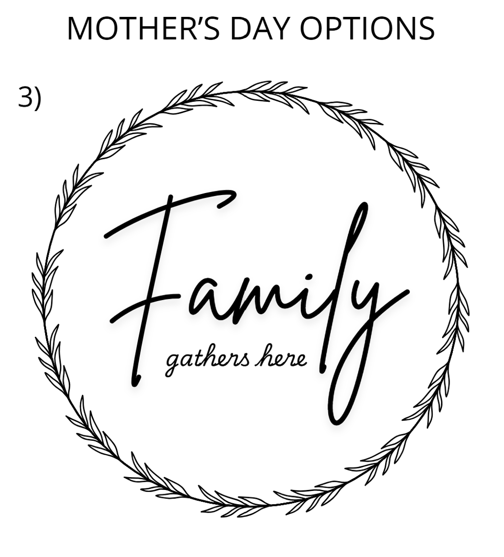 mother's day 3 engraving designs